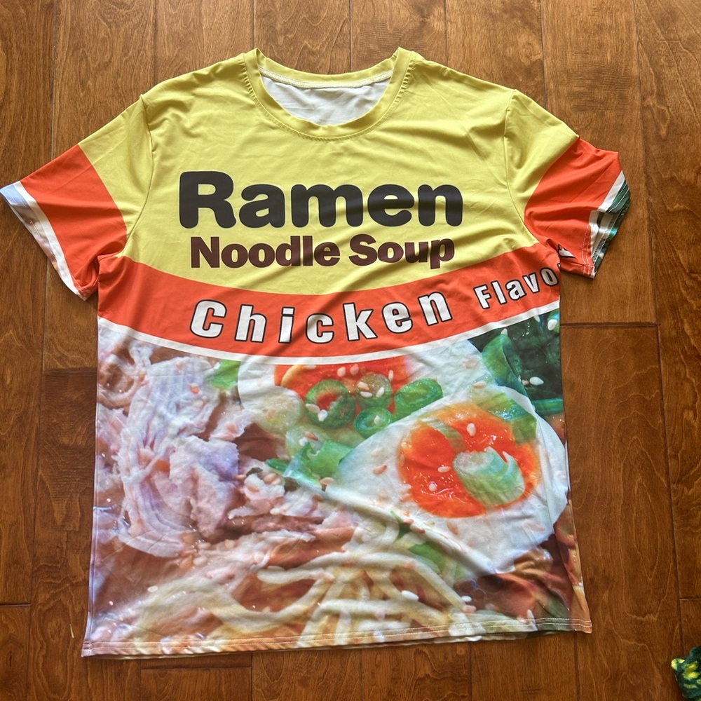 Like new Size Small/Medium Adult Ramen Noodle shirt
